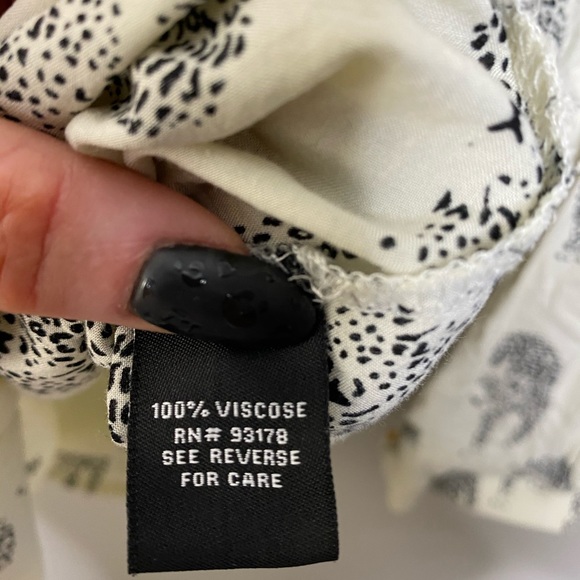 Premise Cheetah print (off white and black) top - Picture 5 of 7